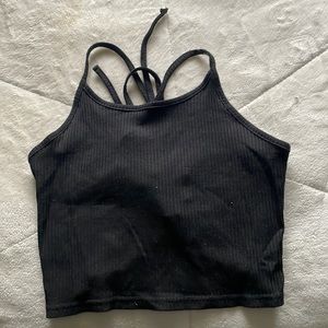 •Lace Up Backless Crop Cami Top!